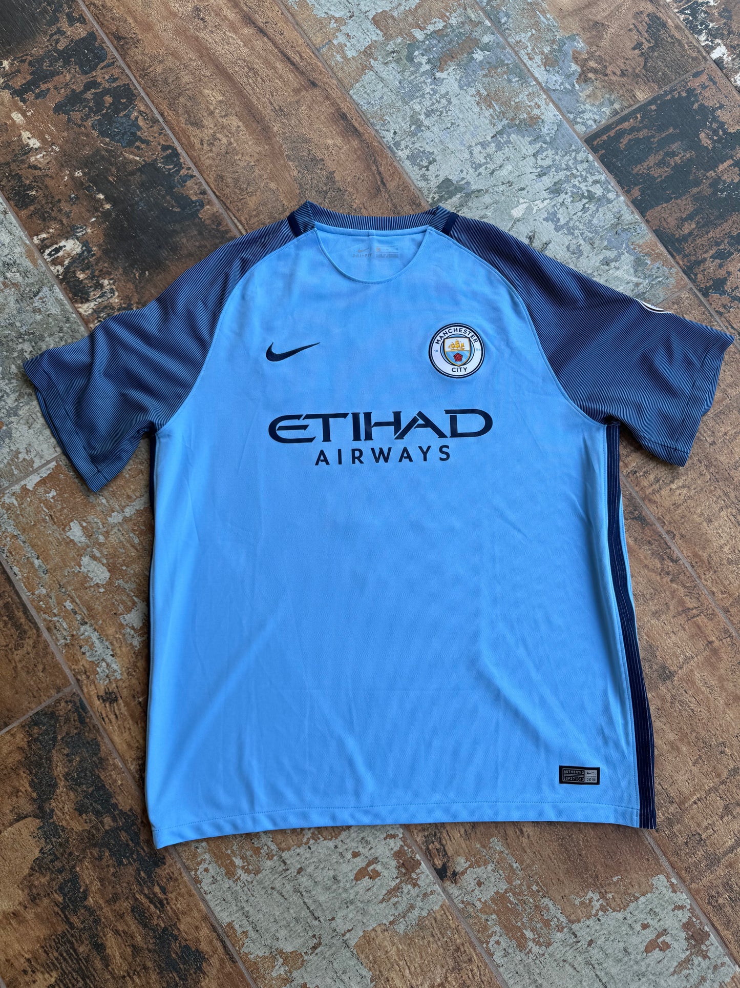 Nike Manchester City 2016/17 Home Soccer Jersey Kevin De Bruyne XL