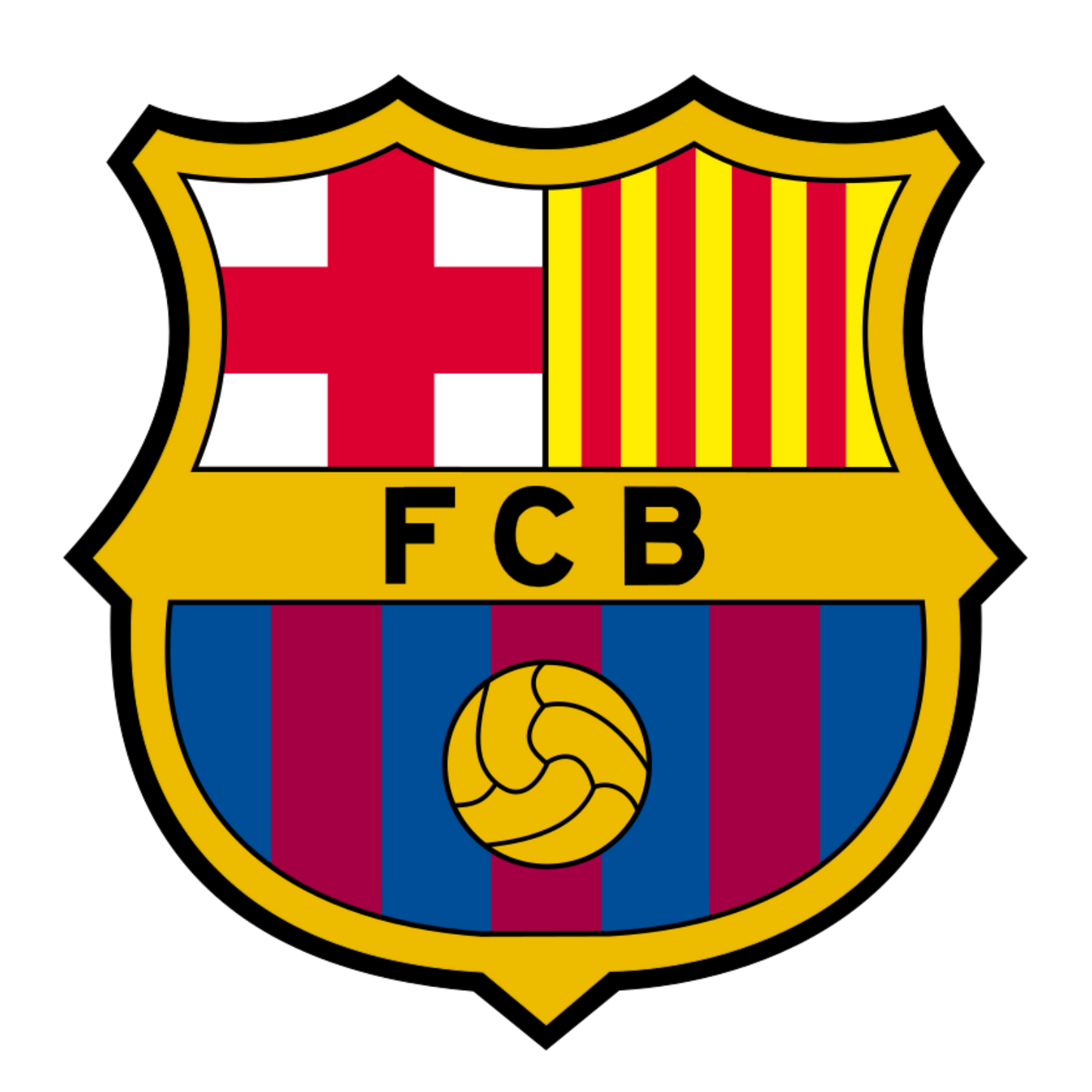 Sticker Escudo FC Barcelona 2.5" Premium