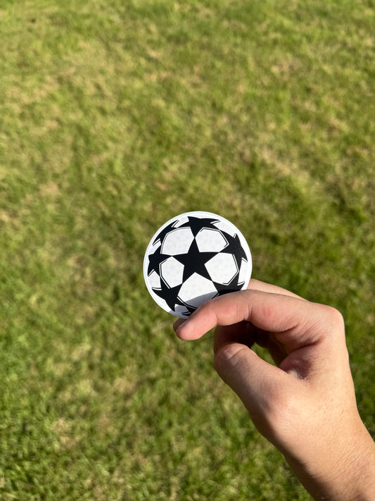 Sticker Balón Champions League 2.5" Premium