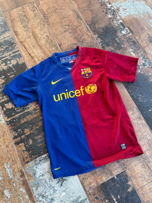 Barcelona Home 2008-09 Messi Remake S