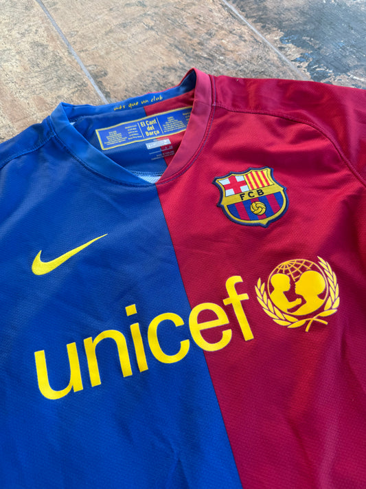Barcelona Home 2008-09 Messi Remake S