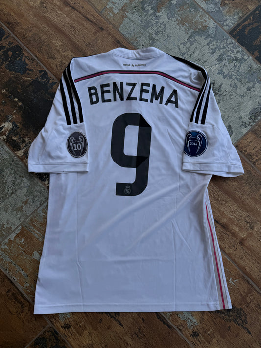 Adidas Real Madrid 2014/15 Home Soccer Jersey Benzema M