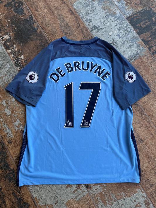 Nike Manchester City 2016/17 Home Soccer Jersey Kevin De Bruyne XL
